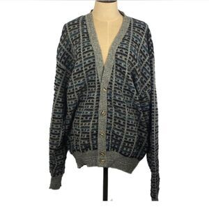 Jantzen Men's Blue and Grey Top